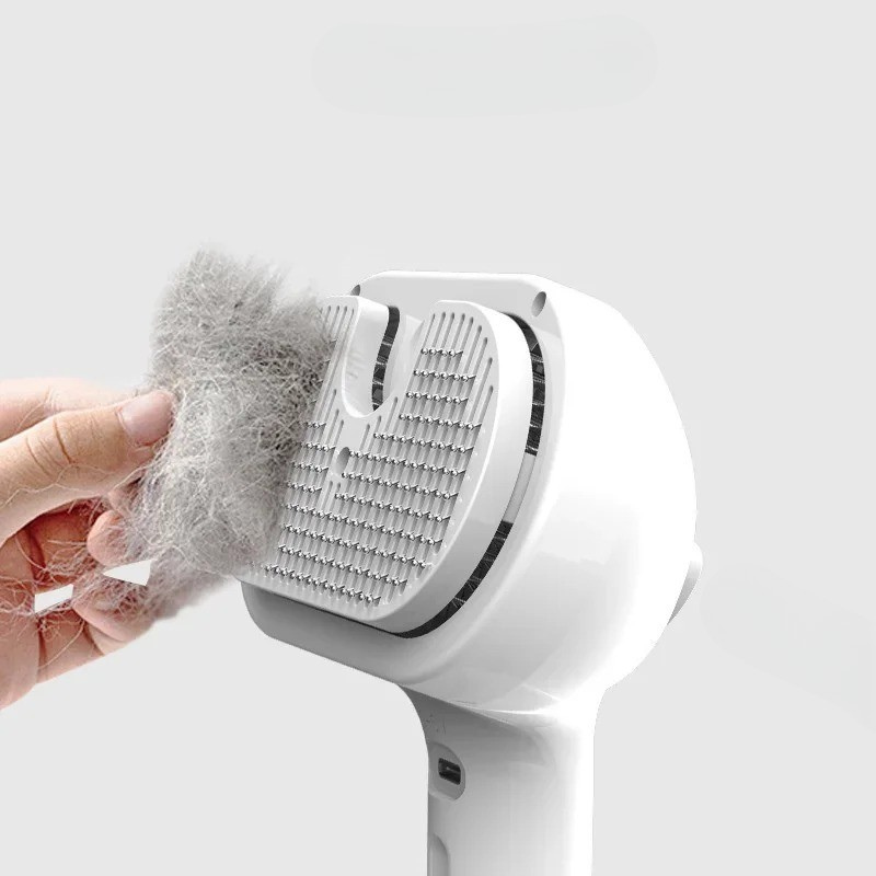 Pet Grooming Brush - Effective Shedding Tool for Dogs and Cats – Easy to Clean, Ergonomic Design, Reduces Fur Clutter